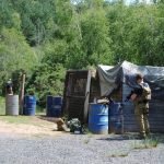 People playing airsoft