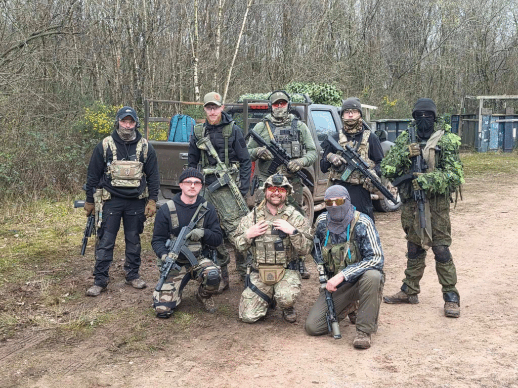 Airsoft team with vehicles at The Kingdom