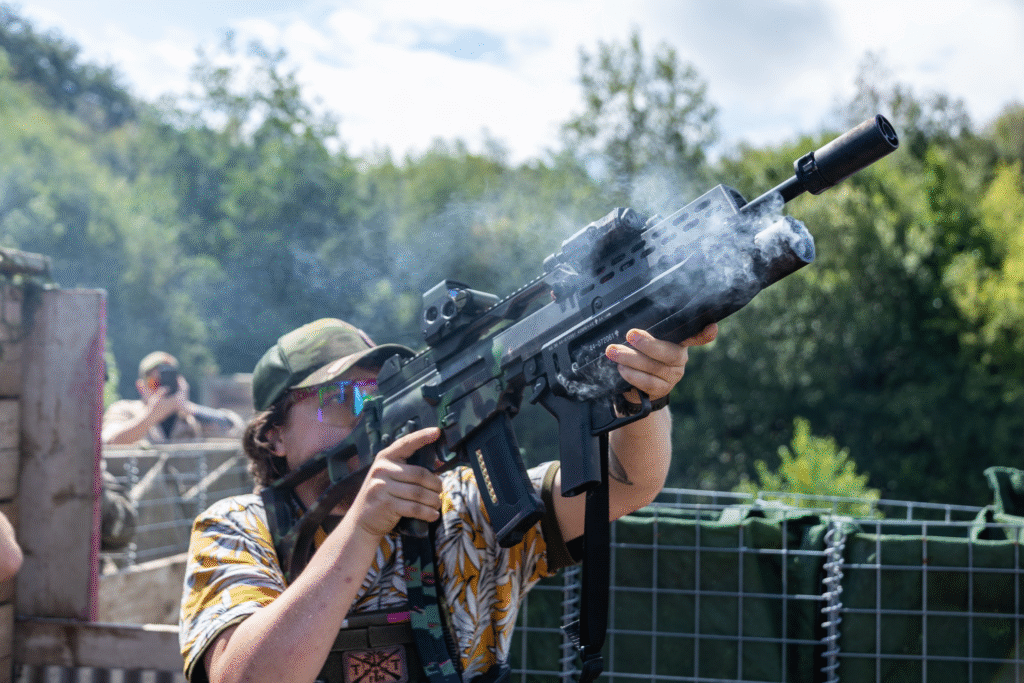 Airsoft grenade launcher at The Kingdom