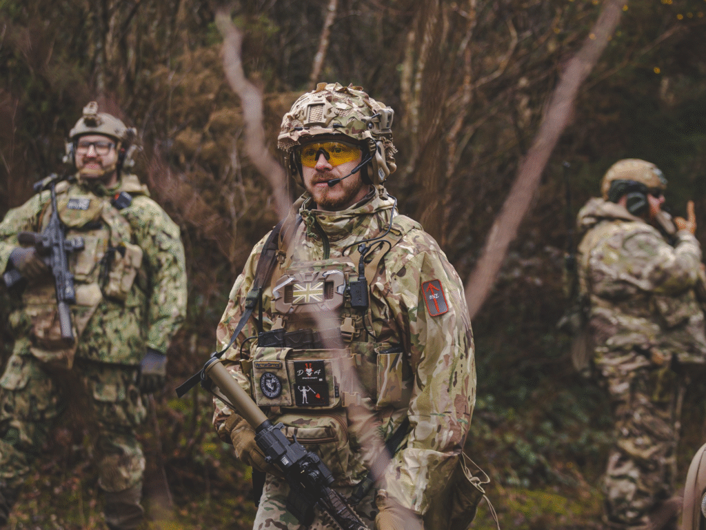 Milsim airsoft players at The Kingdom