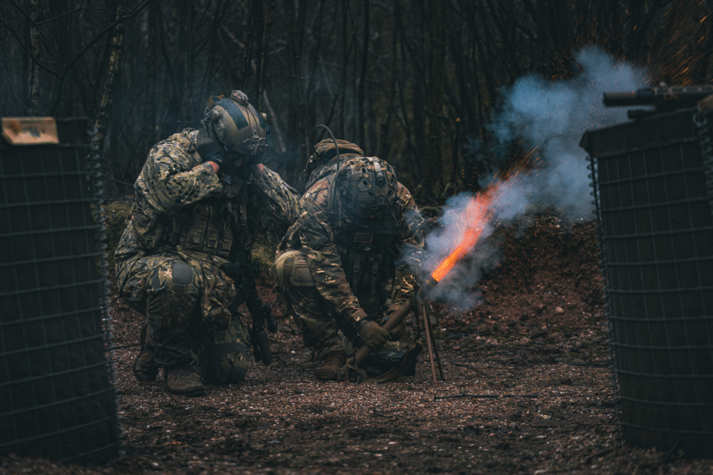 Airsoft mortar launcher at The Kingdom