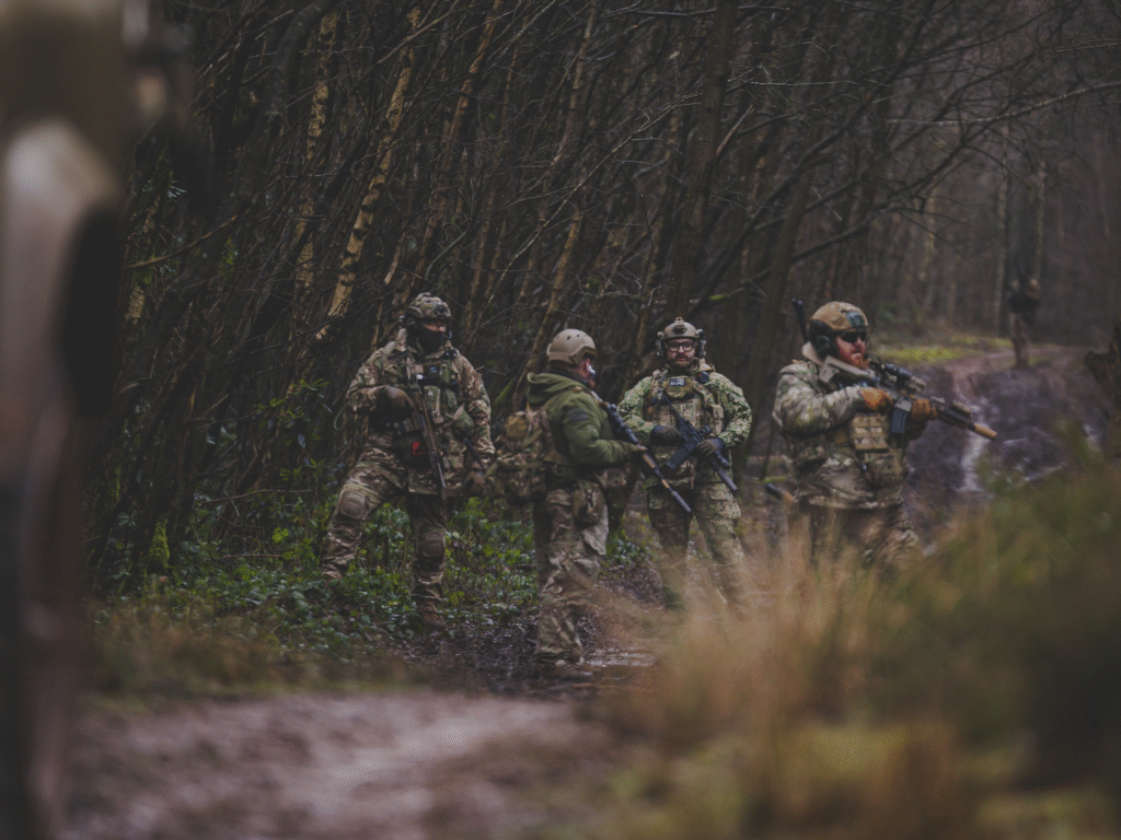 Airsoft team battle at The Kingdom