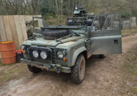 Land Rover Wolf 110 WMIK at The Kingdom airsoft site