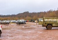 The car park and entry zone at The Kingdom airsoft site, Cheadle