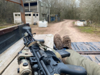 Airsofter taking a break at The Kingdom
