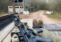 Airsofter taking a break at The Kingdom