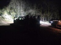 Night vision airsoft game with vehicles and spotlight at The Kingdom